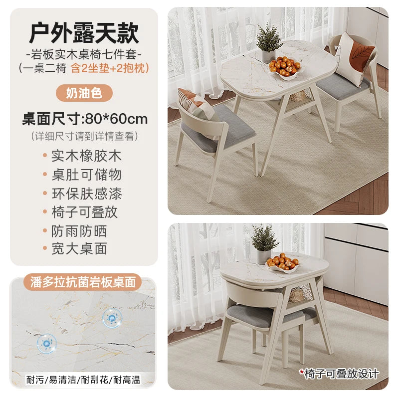 Multifunktionaler Couchtisch aus massivem Holz, hochwertiger integrierter Tisch mit Elektrogehäuse für Herd, Tee und Grill