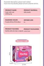 Magie Blingbling Mädchen Haar Diamant Bohrer Maschine DIY Pretend Play Werkzeug kinder Pädagogisches Spielzeug Kunststoff Diamant Aufkleber Ap...