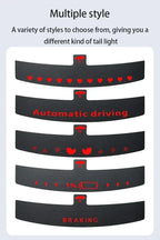 Neu 1 Stück Auto-Aufkleber für Tesla Model 3 Y, Rücklicht-Aufkleber, hochmontiertes Bremslicht, Projektionsbrett, oberes Rücklicht, Emblem-Aufkleber