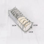 Kleider-Organizer, Jeans- und Hosen-Aufbewahrungsbox, Kleiderschrank-Schubladen-Organizer für Unterwäsche, BHs, Krawatten, T-Shirts und Socken, Organisationssystem