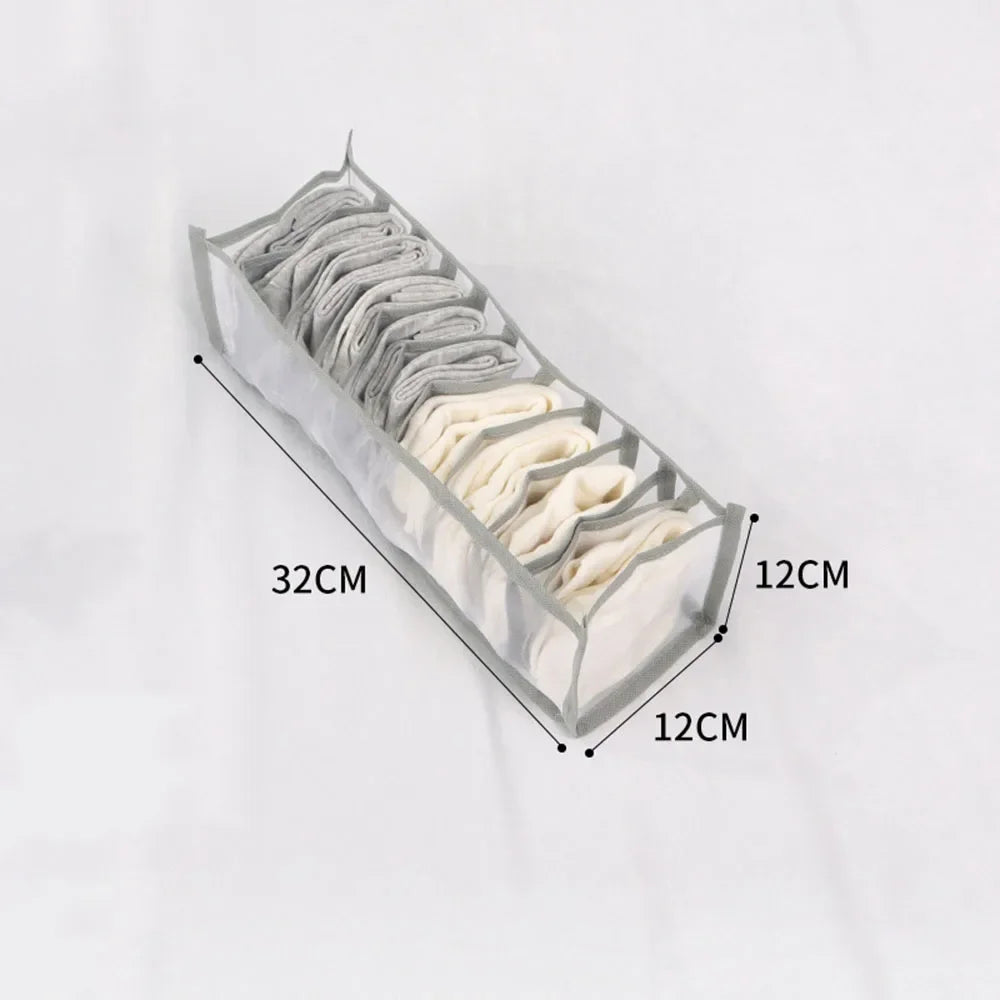 Kleider-Organizer, Jeans- und Hosen-Aufbewahrungsbox, Kleiderschrank-Schubladen-Organizer für Unterwäsche, BHs, Krawatten, T-Shirts und Socken, Organisationssystem