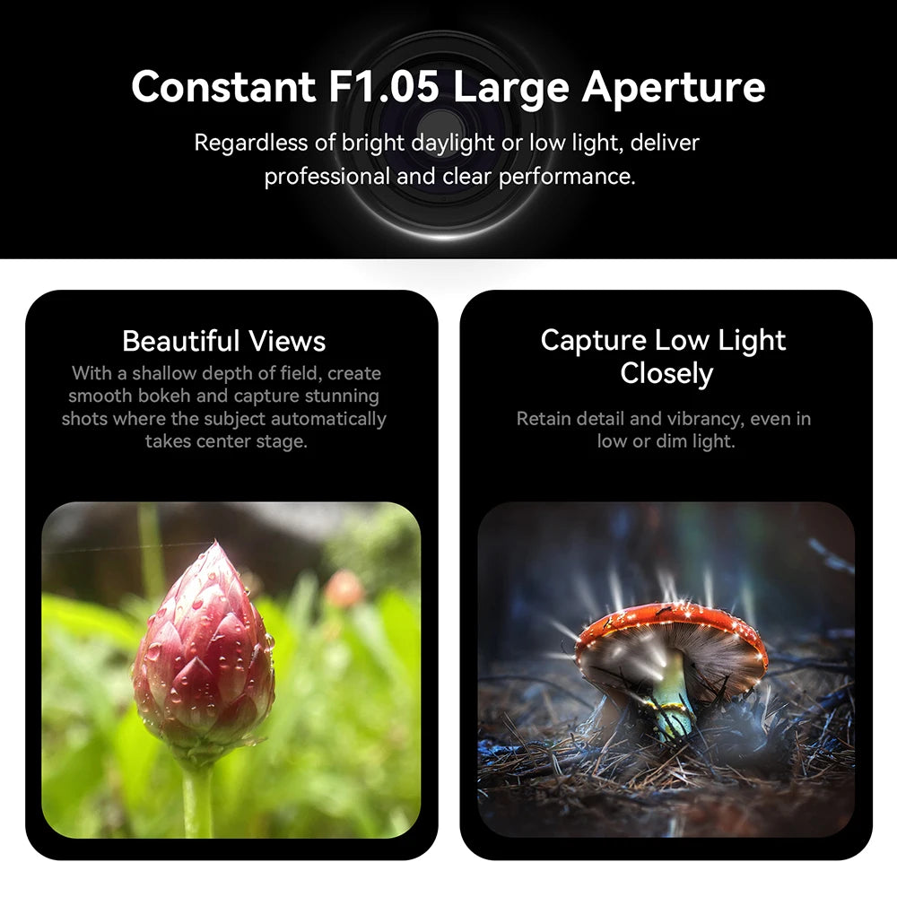 APEXEL 10-20x Zoom-Makroobjektiv-Set, Makrofotografie mit Smartphone und Universalclip für iPhone, Samsung, Xiaomi und die meisten anderen Smartphones