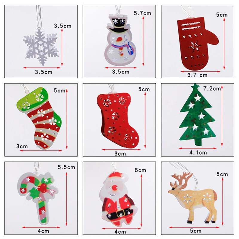 LED Lichterketten Girlande Rehkitz Handschuhe Glocke Girlande batterie betriebenes Licht Wohnzimmer Schlafzimmer Garten Dekor Eisen dekorative Lampe