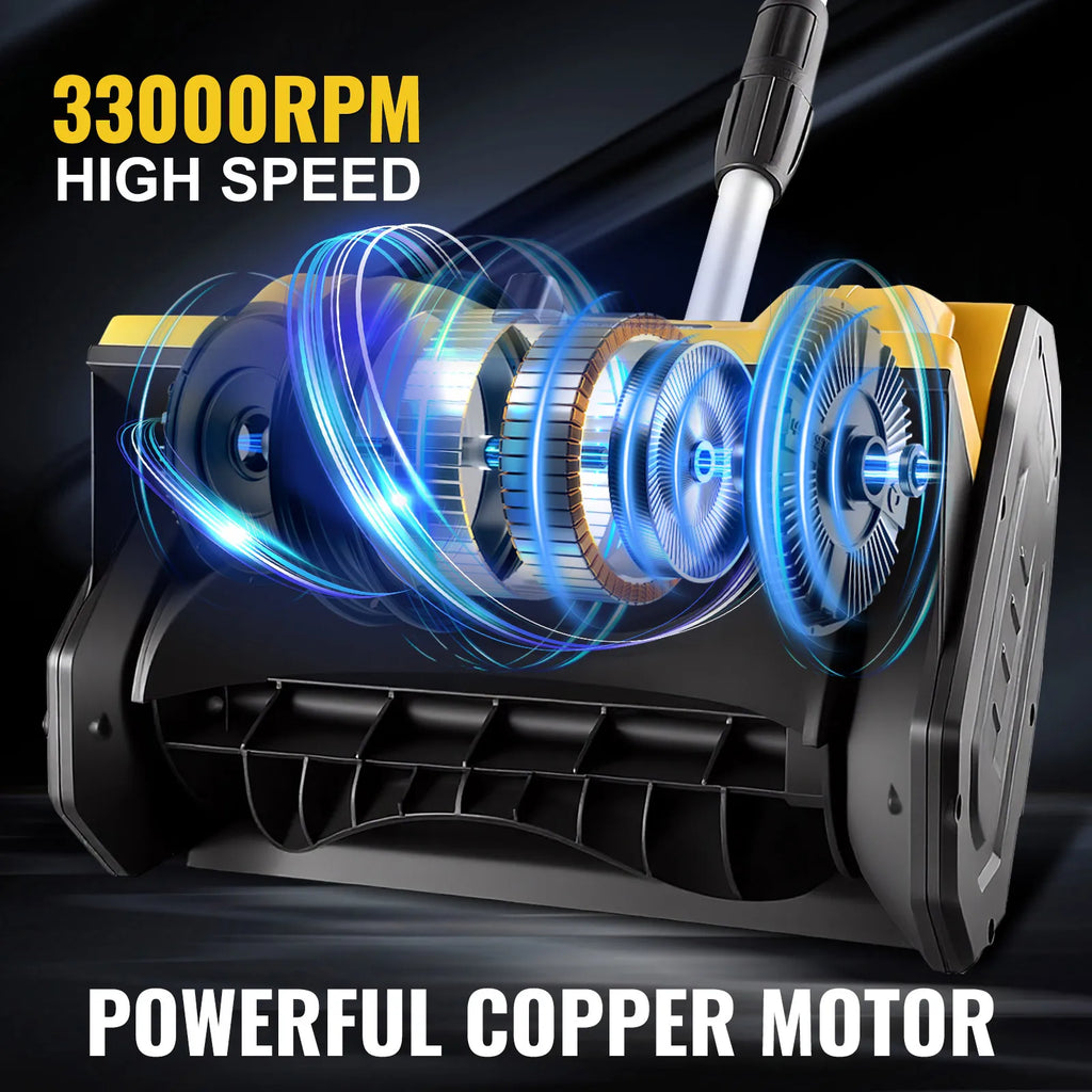 CONENTOOL 33000 U/min 1500 W faltbare elektrische Schneeschaufel 21 V Akku-Schneereiniger Schneefräse Gartengeräte für Makita 18 V Akku