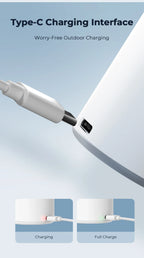 FLEXTAIL Tragbare Luftpumpe, Mini-Campingpumpe mit Licht, USB-C-Aufladung, ideal für Isomatten, Luftmatratzen, Vakuumbeutel