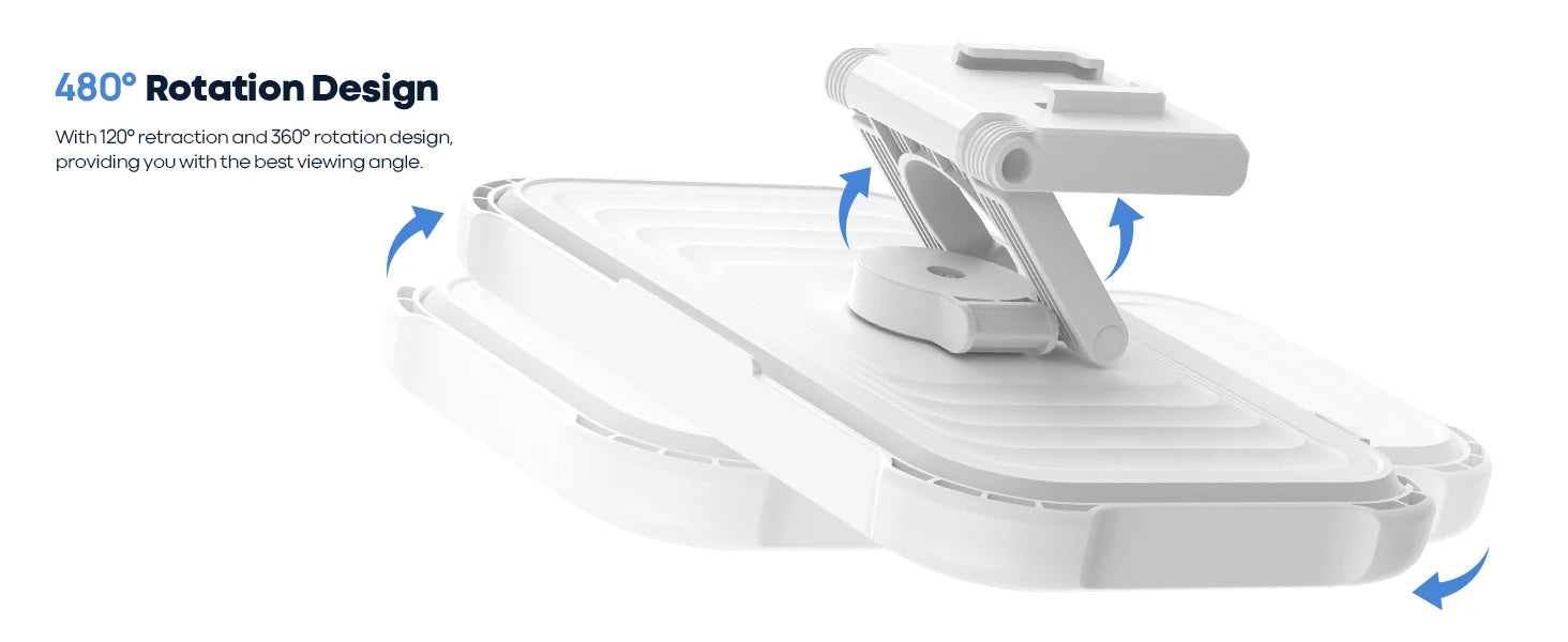 Wasserdichter Duschtelefonhalter mit 480 °   Drehbarer, winkelverstellbarer, wandmontierter Telefonhalter für Badezimmerküche, bis zu 6,8 I