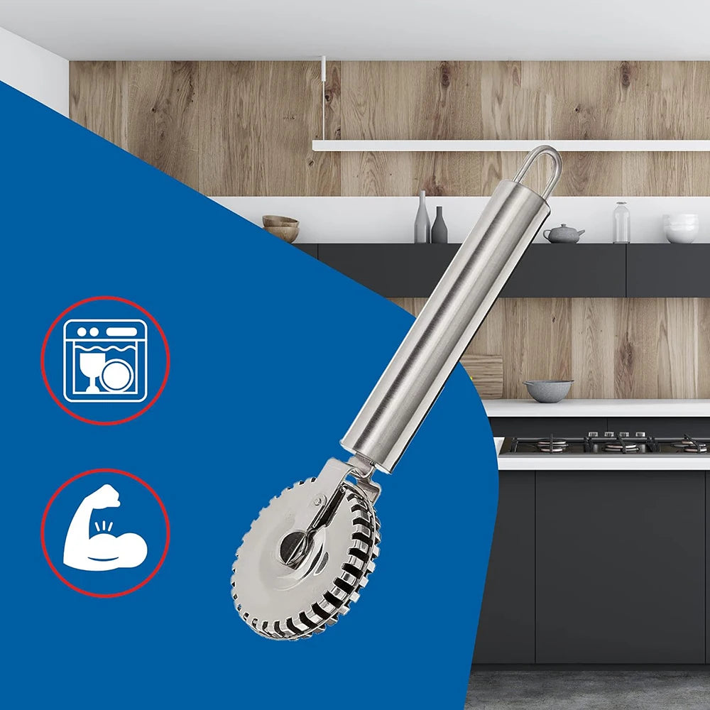 1 x neu eingetroffener Raviolienschneider aus Edelstahl, perfekt zum Schneiden, Abdichten und Crimpen von frischem Nudelteig