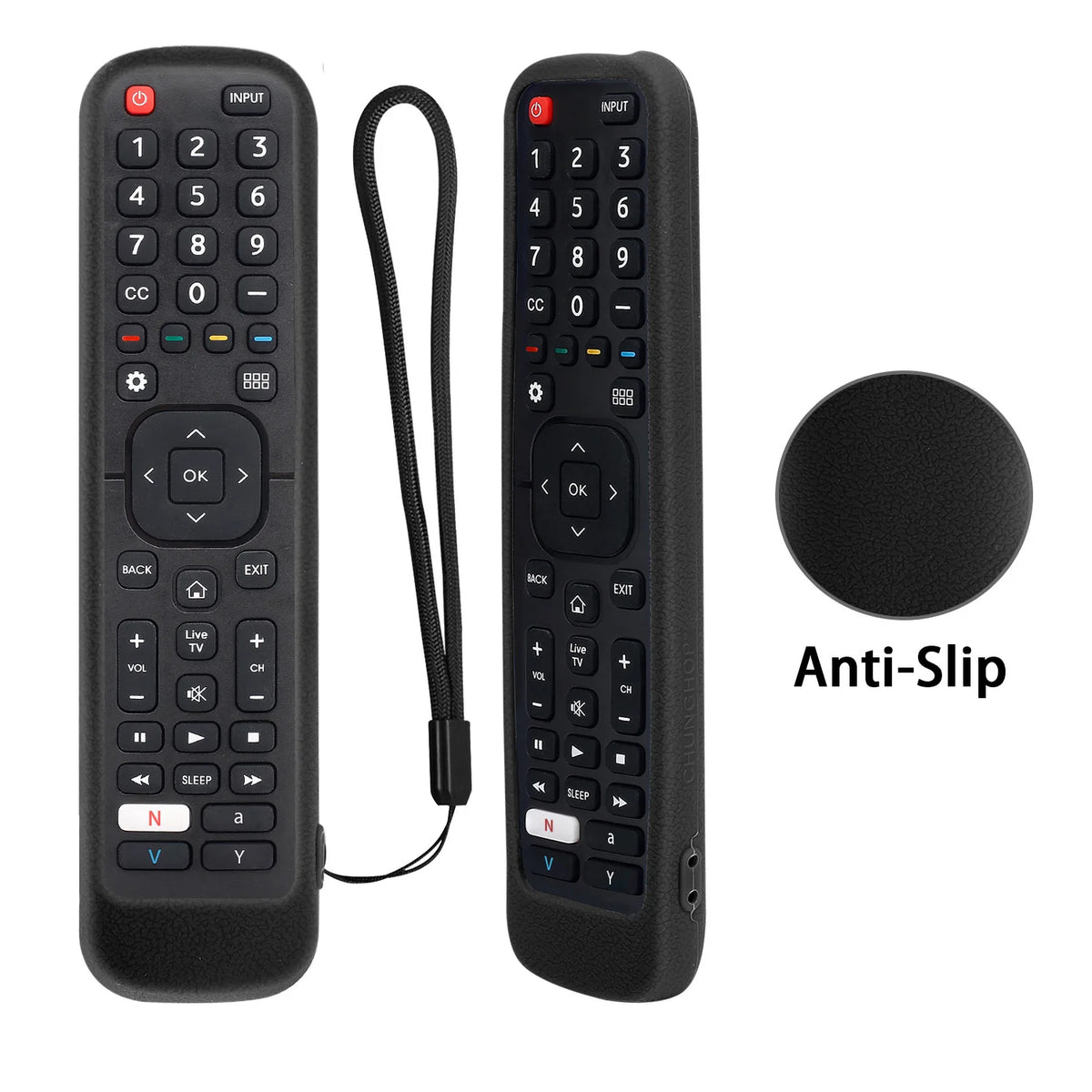 Silikon-Schutzhülle für Hisense TV Fernbedienung – EN2B27 / EN2H27 / EN2A27 / RC3394408