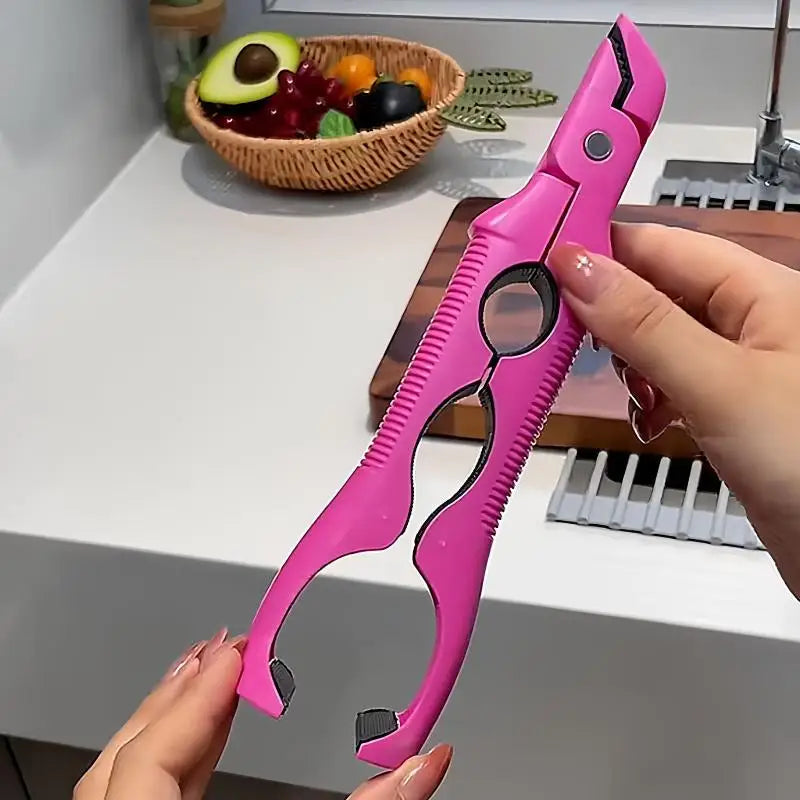 🍄 3-in-1-Schüsselclip gegen Verbrühungen, rutschfeste Küchentellerzange, hitzebeständiger Tablettheber für gedämpfte Schüssel