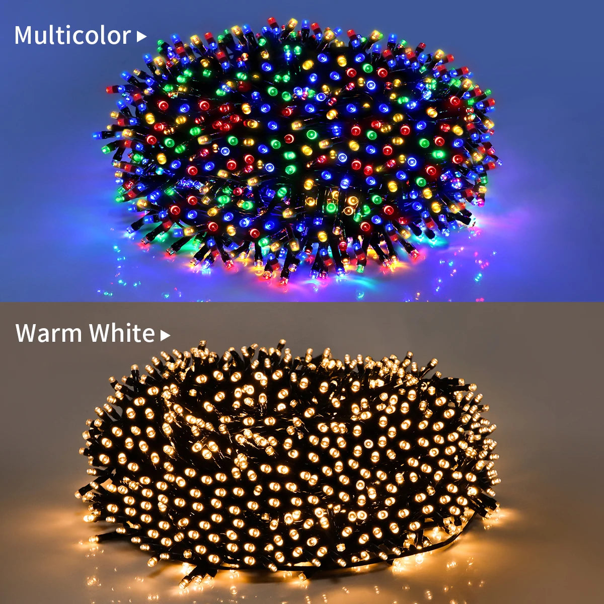 10m 20m 30m 50m Hochzeitsfeiertag Weihnachtsgirlande Dekoration Beleuchtung LED String Lichterketten mit EU-Netz stecker für Wohnkultur