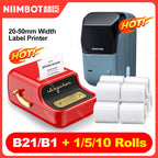 NiiMbot B21 / B1 Bluetooth Etikettendrucker – Tintenfrei, 203dpi, 1200mAh, CE, mit optionalen Etikettenrollen