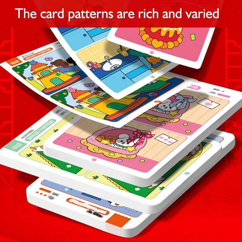 Ein pädagogisches Fehlerspiel: wiederverwendbares Wischpapier für das Konzentration und Aufmerksamkeitstraining