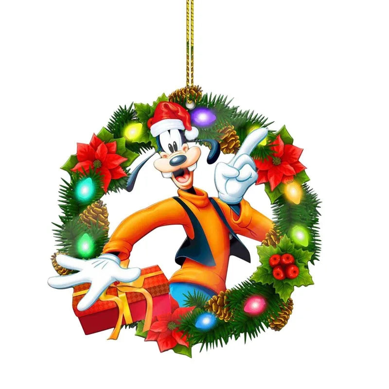 19 teile/satz Mickey Minnie Weihnachten Baum Hängen Ornament Nette Mickey Maus Auto Rucksack Dekoration DIY Party Wohnkultur Kind Geschenk