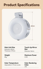 TELESIN- Smartphone Magnetisches Fülllicht, Mini-Selfie-Licht