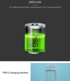 BlueVida Neue Nano-Wasserstoff-Wassergeneratorflasche der 8. Generation DuPont SPE/PEM-Wasserhydrogenator mit H2-Inhalator-Touch-Taste