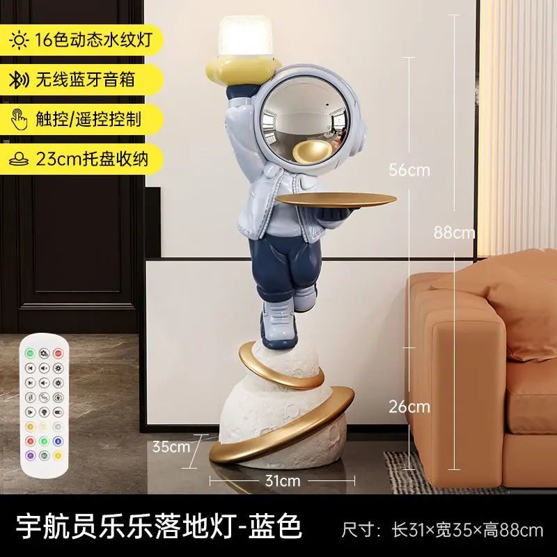Moderne nordische Stil Wohnkultur Astronaut stand große Ornamente Skulptur Harz Handwerk Statue Schlafzimmer Einweihungsgeschenk
