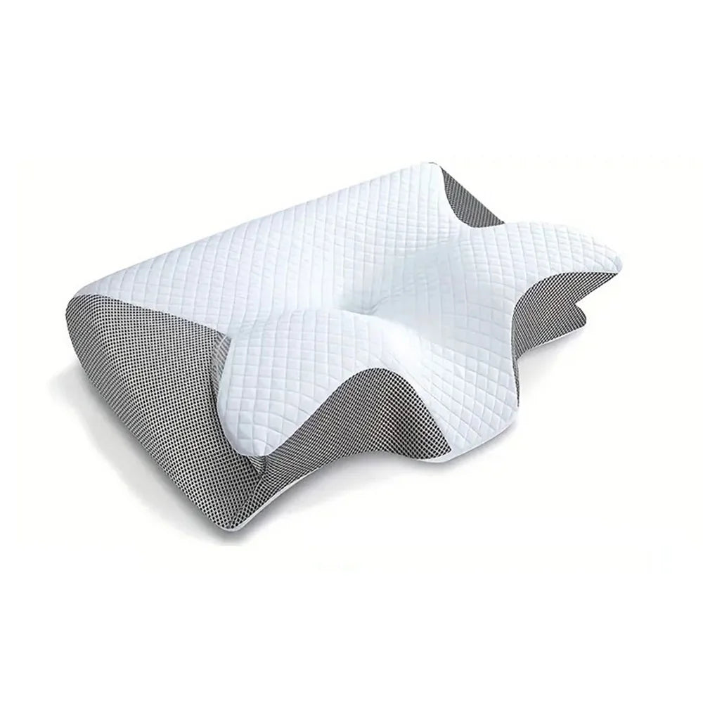 Memory-Schaum Nackenkissen 2-in-1 – Orthopädisch, ergonomisch, Anti-Schnarchen, 4 Farben