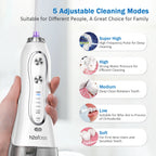 H2ofloss Wasser flosser Mundspülung, HF-6 tragbare elektrische zahn ärztliche schnur lose orale 5 Düsens pitzen für die Zahn reinigung Gesundheits versorgung