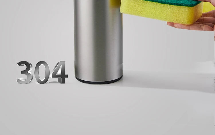 Küchenseifenmaschine, automatischer Sensor, Händedesinfektionsmittel, intelligenter elektrischer Seifenspender für Körperwaschmittel, Edelstahl 304