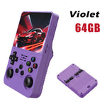 R36S Retro-Handheld-Videospielkonsole, Linux-System, 3,5-Zoll-IPS-Bildschirm, tragbarer Handheld-Videoplayer, 64 GB, 15.000 Spiele
