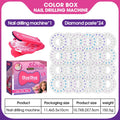 Magie Blingbling Mädchen Haar Diamant Bohrer Maschine DIY Pretend Play Werkzeug kinder Pädagogisches Spielzeug Kunststoff Diamant Aufkleber Ap...