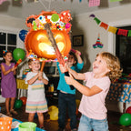Halloween-Kürbis-Piñata-Bundle - Halloween-Piñata, Halloween-Partyspiele, Stock, Augenbinde usw., Halloween-Party-Dekorationen, Piñata