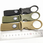 Karabinerhaken Flaschenclip – Nylon, für Rucksack & Gürtel, Einzel & Sets