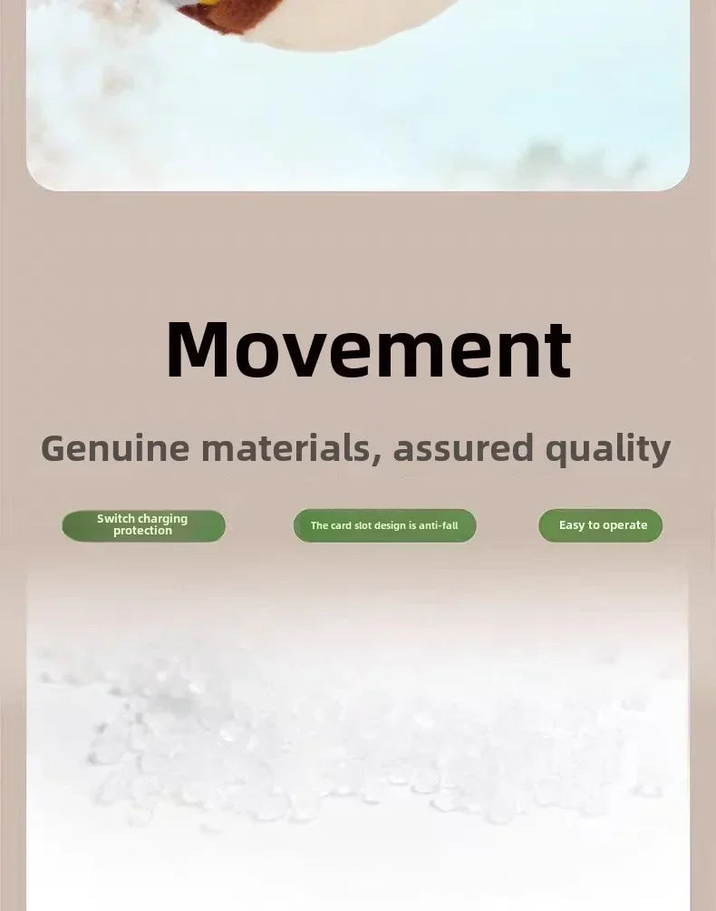 Interaktives Katzenspielzeug, wiederaufladbarer zwitschender Flattervogel mit Katzenminze für Hauskatzen, berührungsaktiviertes Plüschspielzeug für Katzen