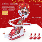 Santa Claus Automatische Klettern Leiter Puppe Elektrische Weihnachten Schiene Rutsche Musik Spielzeug Weihnachten Baum Ornamente Dekoration Kinder Geschenk