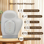 5-stufiges elektrisches Handmassagegerät, Heißkompressen-Massagegerät, Luftkompressions-Vibrationsmassage zur Linderung von Finger- und Handflächenermüdung