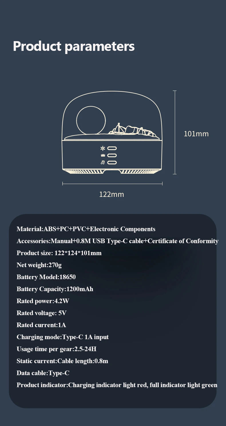 Tragbarer Mini-Bluetooth-Lautsprecher, Umgebungslicht, hochwertiger Klang, Bluetooth-Musikbox mit Dimmung, weiches Licht, kabellose Musikwiedergabe