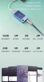 【Zuno Choice】iBasso Macchiato Kopfhörerverstärker, tragbarer DAC-AMP, Typ C, Dual CS43131-Chips, DSD256X 2, unterstützt 3,5-mm-Mikrofon für PC