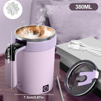 380ML Automatische Rühren Tasse Wiederaufladbare Elektrische Selbst Mischen Kaffee Becher Tragbare Tee Milch Trinkbecher Rotierenden Magnetische Werkzeuge