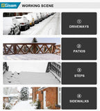 G perfil 13 Zoll bürstenloser elektrischer Schneepflug Schneekehrmaschine Akku-Sauberes Straßenhof-Elektrowerkzeug für Makita 18 V Akku-Pin