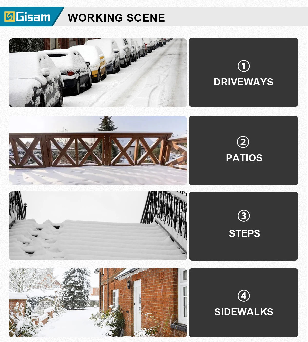 G perfil 13 Zoll bürstenloser elektrischer Schneepflug Schneekehrmaschine Akku-Sauberes Straßenhof-Elektrowerkzeug für Makita 18 V Akku-Pin