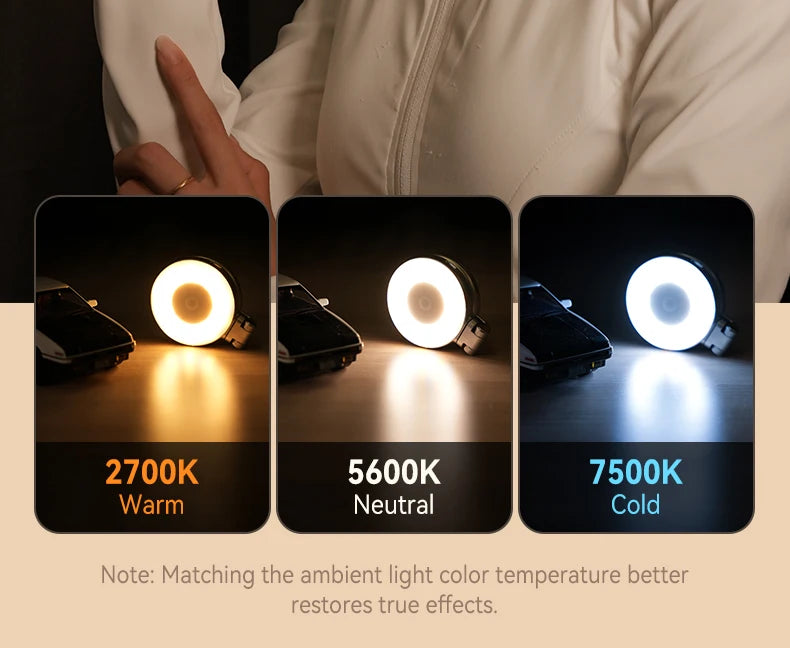 TELESIN- Smartphone Magnetisches Fülllicht, Mini-Selfie-Licht