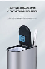 Neue Xiaomi Edelstahl Smart Mülleimer Wc Pinsel Anzug Wasserdichte Mülleimer mit Abdeckung Badezimmer Schmale Smart Sensor Eimer