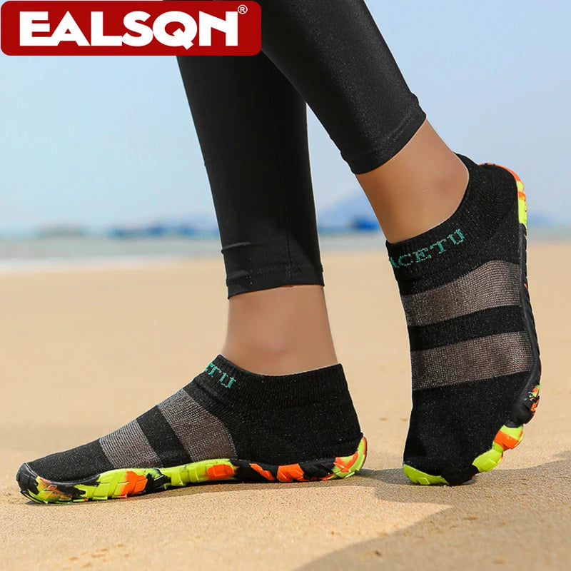 Women's Quick Drying Water Swimming Shoes Barefoot Beach Lightweight Upstream Aqua Shoes Indoor Fitness Yoga Sneakers