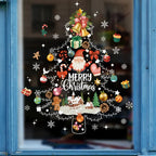 1pc Weihnachten Dekoration Fenster Aufkleber Santa Weihnachten Baum Fenster Glas Aufkleber Poster Neue Jahr Wohnzimmer Dekoration Aufkleber