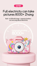 Digital Kids Cameras Toys Mini Children Camera 1080P HD, 8x Zoom Dual Camera