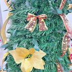 1,8 m zusammen klappbarer faltbarer Weihnachtsbaum einfache Installation Pull-up-Pop-up mit warmem Licht Deci de Noel Arbil schnell bewaffnet