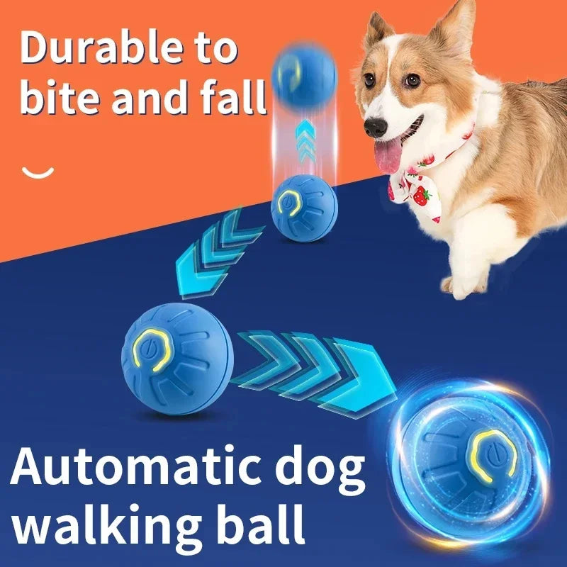 Intelligenter Hundespielzeugball, elektronisch, interaktiv, Haustierspielzeug, beweglicher Ball, USB, automatisch bewegend, springend, für Welpen, Weihnachtsgeschenk, Katzenprodukt
