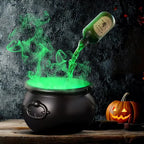 Halloween Hexenkessel mit LED & Nebelmaschine – Schwebende Tränkflasche, Grüner Nebel