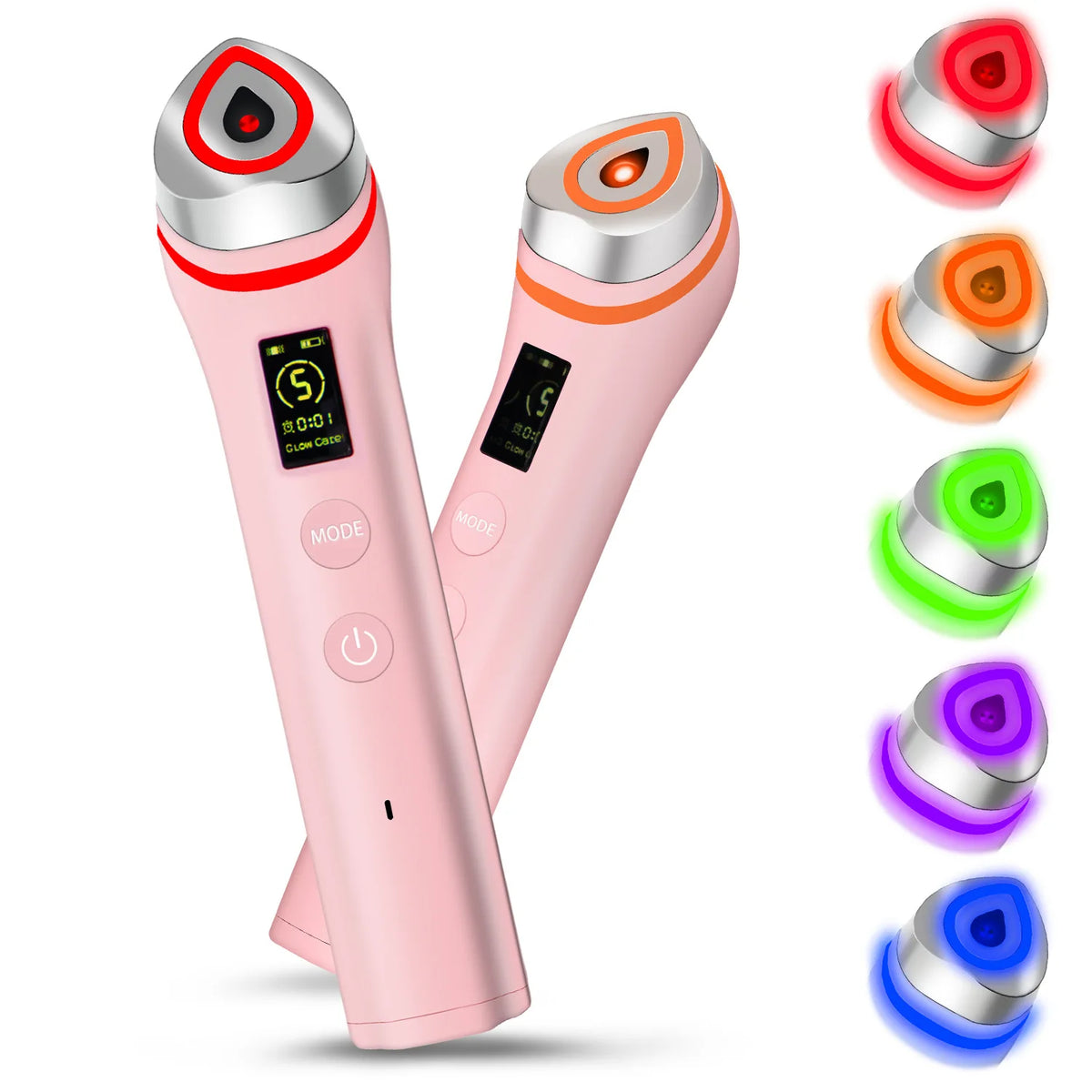 Gesichtspflegegerät mit LED-Licht und 5 Modi