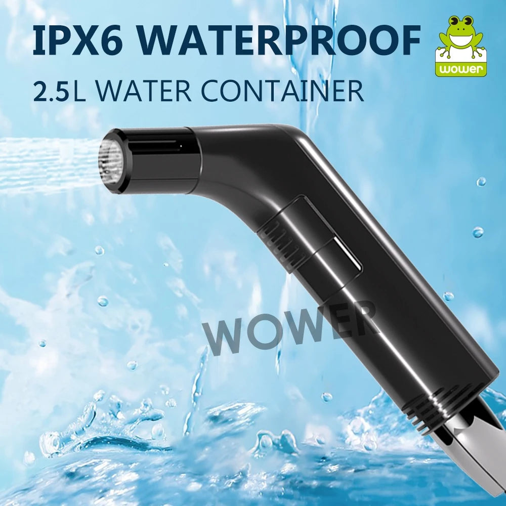 2,5 l tragbares elektrisches Bidet, wiederaufladbar, Shataf-Handbidet, Po-Sprühgerät für die persönliche Hygiene, Reinigung, Reisen, Camping, Bidet