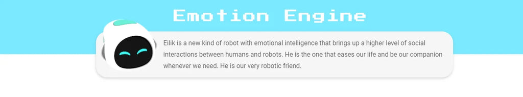Elektron AI Pet Eilik Smart Roboter Desktop Spielzeug Emotionale Intelligente Begleiter Haustiere Touch Intaktive Spielzeug Kinder Erwachsene Roboter