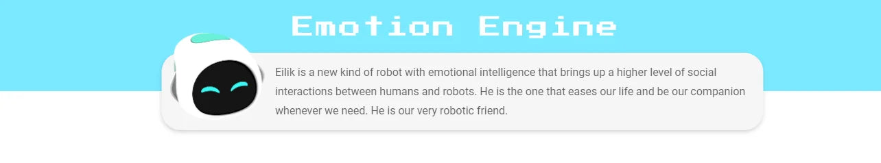 Elektron AI Pet Eilik Smart Roboter Desktop Spielzeug Emotionale Intelligente Begleiter Haustiere Touch Intaktive Spielzeug Kinder Erwachsene Roboter