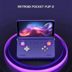 Retroid Pocket Flip2 Retro Handheld-Spielekonsole 5,5 Zoll Touch AMOLED-Bildschirm 1080P SD865 Android 13 Wifi6 Tragbarer Videoplayer