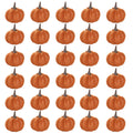 Mini-Kürbisse aus Kunstvelours 30er-Set – Herbst & Halloween Tischdeko