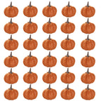 Mini-Kürbisse aus Kunstvelours 30er-Set – Herbst & Halloween Tischdeko